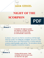 Nissim Ezekiel: Night of The Scorpion