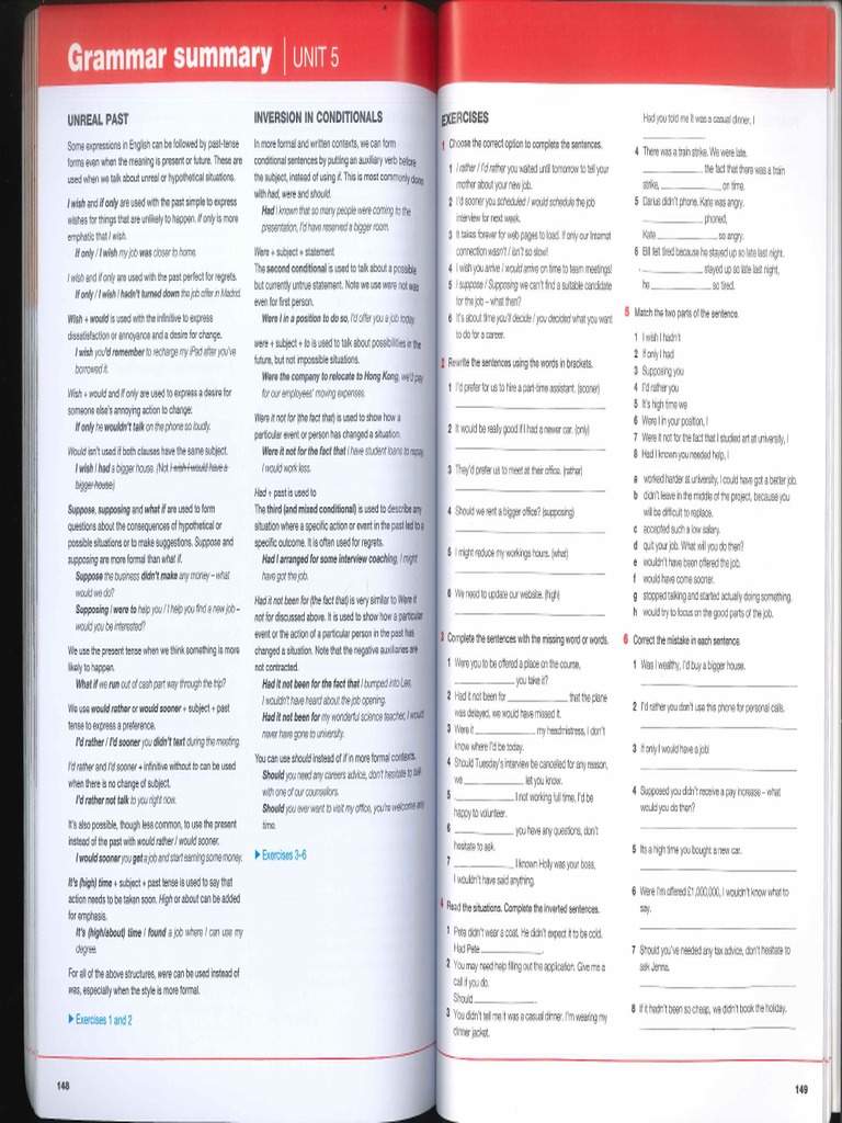Unreal Past and Inversion in Conditionals Keynote P 149 | PDF