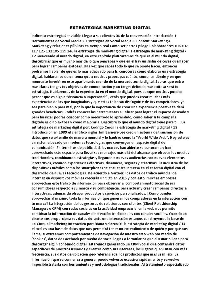 Estrategias de Marketing Digital Efectivas | PDF | Marketing ...