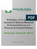 Principios Del CI - Declaración Técnica 002-19