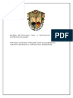 Estrategia para La Difusion de Los Derechos Humanos y Estimular La Participacion Adolescente.