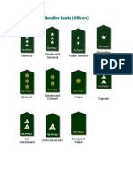 Philippine Army - Shoulder Ranks