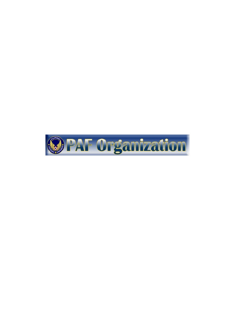 Philippine Air Force Organizational Functions | PDF | Staff (Military ...