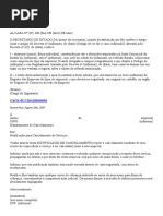 Carta Abertura de Conta