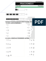 16 Fracciones Ii Cuarto de Primaria