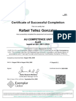 Rafael Tellez Gonzalez: Certificate of Successful Completion