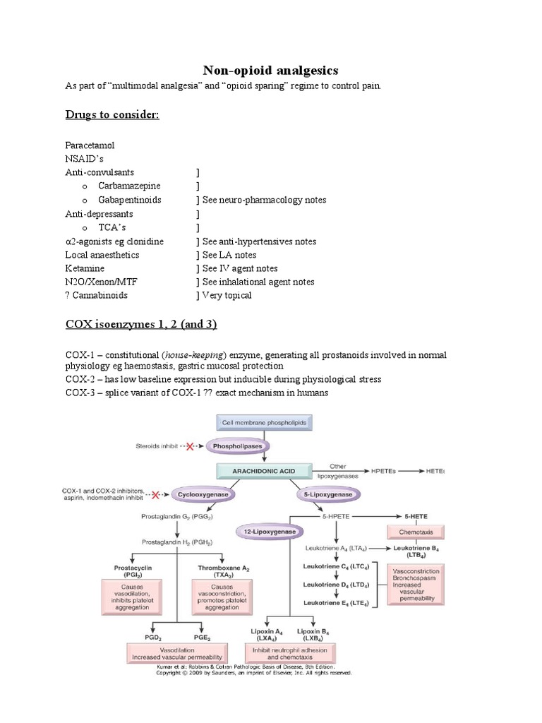 Analgesics Non Opioid | PDF | Nonsteroidal Anti Inflammatory Drug ...
