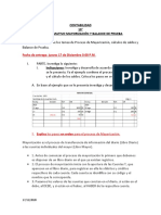 Mayorización y Balance de Prueba