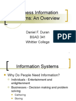 BSAD 341 Business Informaton Systems