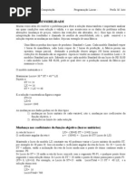 Analise de Sensibilidade LINDO