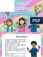 Cuvinte Motivationale Pentru Copii - Prezentare PowerPoint