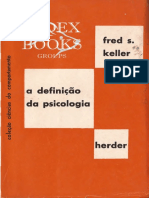 A Definição Da Psicologia, Uma Introdução Aos Sistemas Psicológicos - FRED S KELLER, 1970