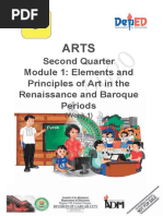 Second Quarter Module 1: Elements and Principles of Art in The Renaissance and Baroque Periods