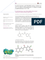 Crystal Structure and Hirshfeld Surface Analysis of (E) - 3 - (2-Chloro-6-Fluorophenyl) - 1 - (3-Fluoro-4-Meth-Oxyphenyl) Prop-2-En-1-One