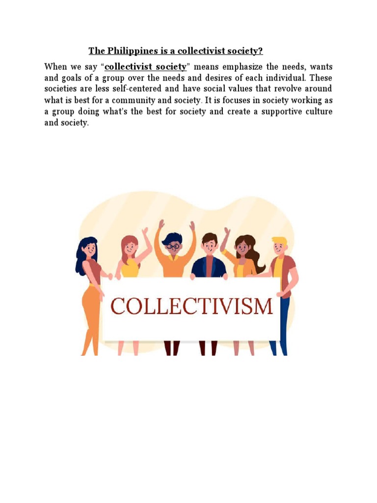 Collectivist and Cultural | PDF | Collectivism | Rodrigo Duterte