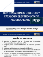 Contrataciones Directas y Catálogo Electrónico de Acuerdo Marco