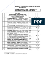 Auto Auditoría de Cumplimiento de Obligaciones Legales Del Empleador en Venezuela