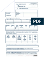 Plan de Gestión de LA Configuración: G - ISO21500 - Int - P06 - V1 Pag. DE2