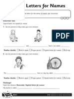 T L 5284 Capital Letters For Names People and Places Activity Sheet