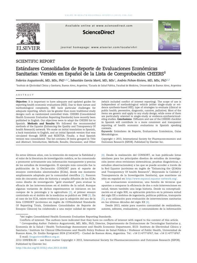Cheers Paper Spanish PDF Investigación de salud Metodología