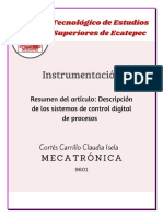 3DEP T1 Descripción de los sistemas de control digital de procesos