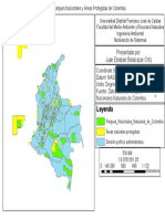 Mapa de Parques Nacionales y Áreas Protegidas de Colombia