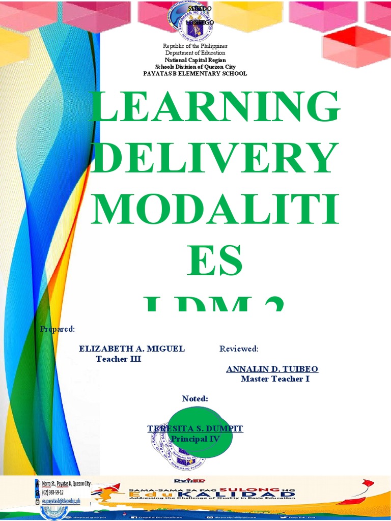 Learning Delivery Modaliti ES LDM 2: Prepared | PDF | Learning | Teachers