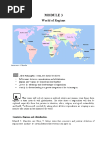Module 3 - World of Regions