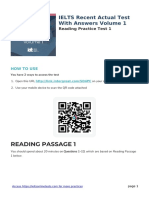 Reading Passage 1: IELTS Recent Actual Test With Answers Volume 1