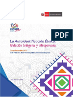 La Autoidentificación Étnica Población Indígena y Afroperuana