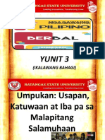 Yunit 3 - (Ikalawang Bahagi)