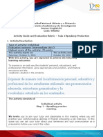 UNAD TRADUCIDO - Activities Guide and Evaluation Rubric - Unit 2 - Task 4 - Speaking Production