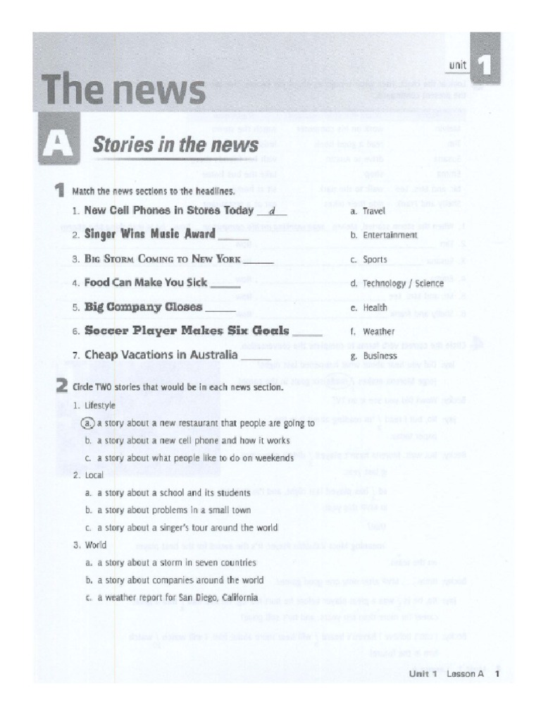FOUR CORNERS 4A - Workbook | PDF