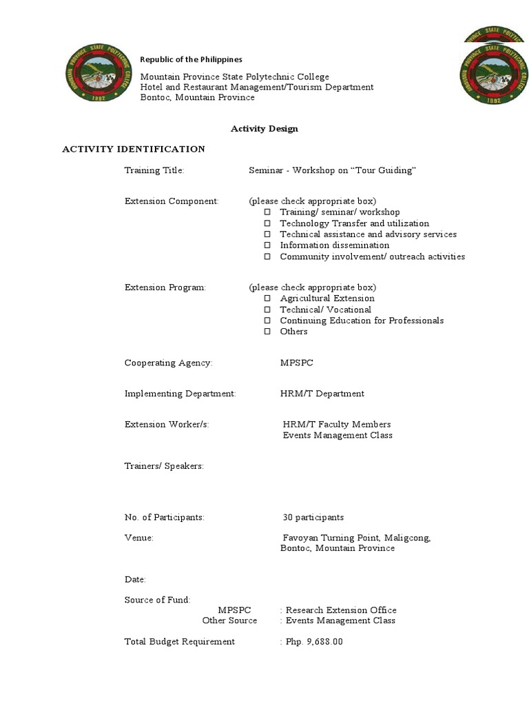 Tour Guiding Seminar in Maligcong | PDF | Tourism