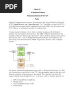 11computer Science-Computer System Overview-Notes