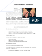 Plan de Cuidados Artritis Reumatoide