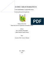 INVESTIGACION - ESTADO DE ARTE - Arquitectura Sustentable en Perú