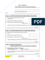 Payment Form For Construction Management Services