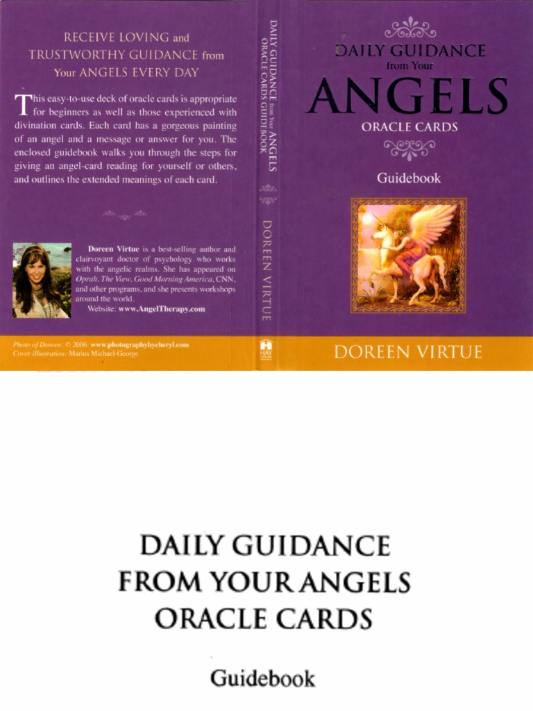 Daily Guidance Forom You Angels Oracle Cards | PDF for Free Printable Angel Cards Pdf