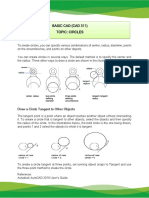 Basic Cad (Cad 311) Topic: Circles: Draw A Circle Tangent To Other Objects