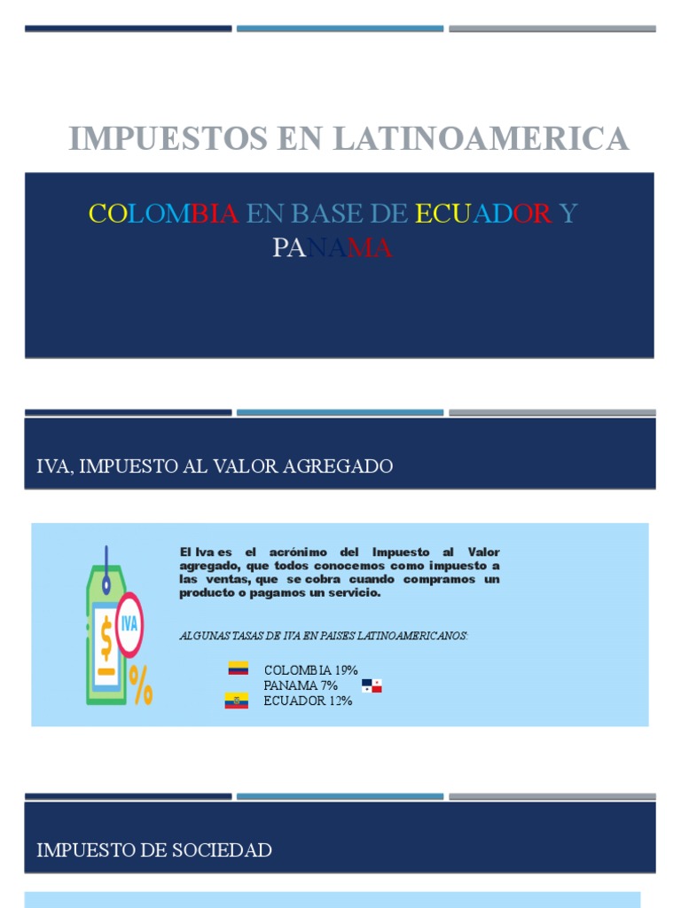 preposición Catástrofe Evolucionar Impuestos en Latinoamerica | PDF | Impuesto sobre la renta | Impuestos