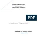 INSTITUTO FEDERAL DE ALAGOAS - Inteligência Competitiva e Tecnologia da Informação