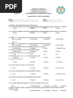 Diagnostic Test in Mapeh 6