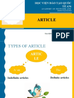 Học Viện Đào Tạo Quốc Tế Ani: Article