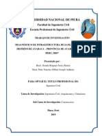 Informe de Investigacion Diagnostico de Infraestructura de Saneamiento Ayabaca - Peña - Granda.