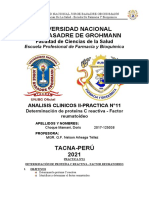 Practica 11 PCR Factor Reumatoide