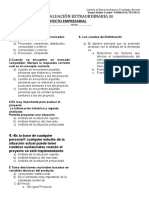 4°evaluación Extraordinaria de Proyecto Empresarial