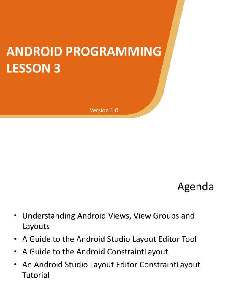 03-Android Layout | PDF | Android (Operating System) | Smartphone