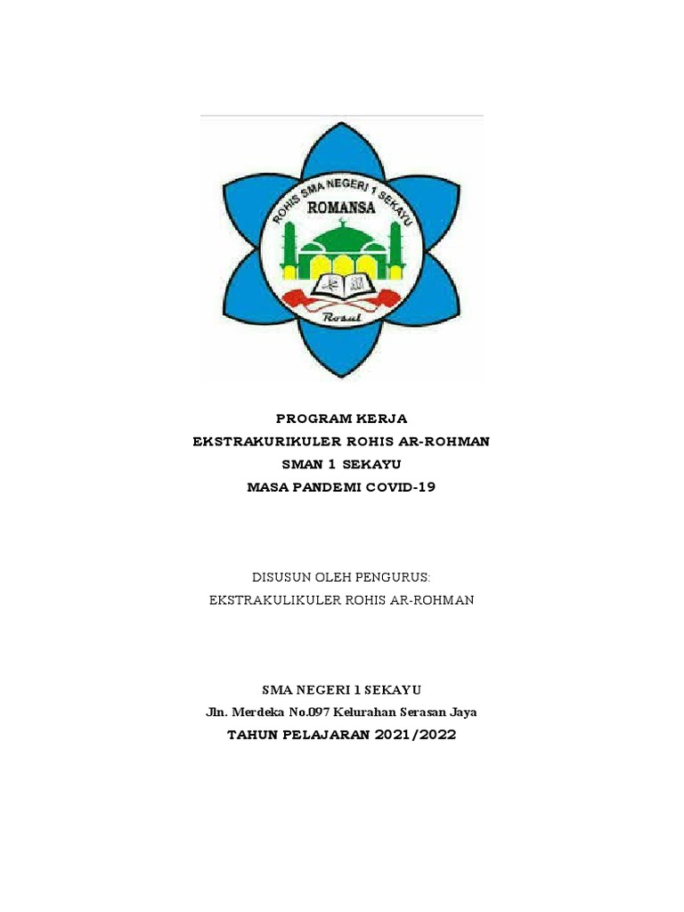 Proker & Anggaran Rohis 2021 | PDF