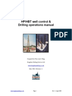 HP/HBT Well Control & Drilling Operations Manual: Compiled by Peter Aird, Ceng, Kingdom Drilling Services LTD